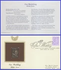 USA7 #3998 ADDR GOLDEN REPLICA FDC   Wedding Doves