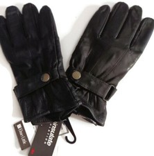 Men's Thinsulate Leather Gloves, Black, Large/XL