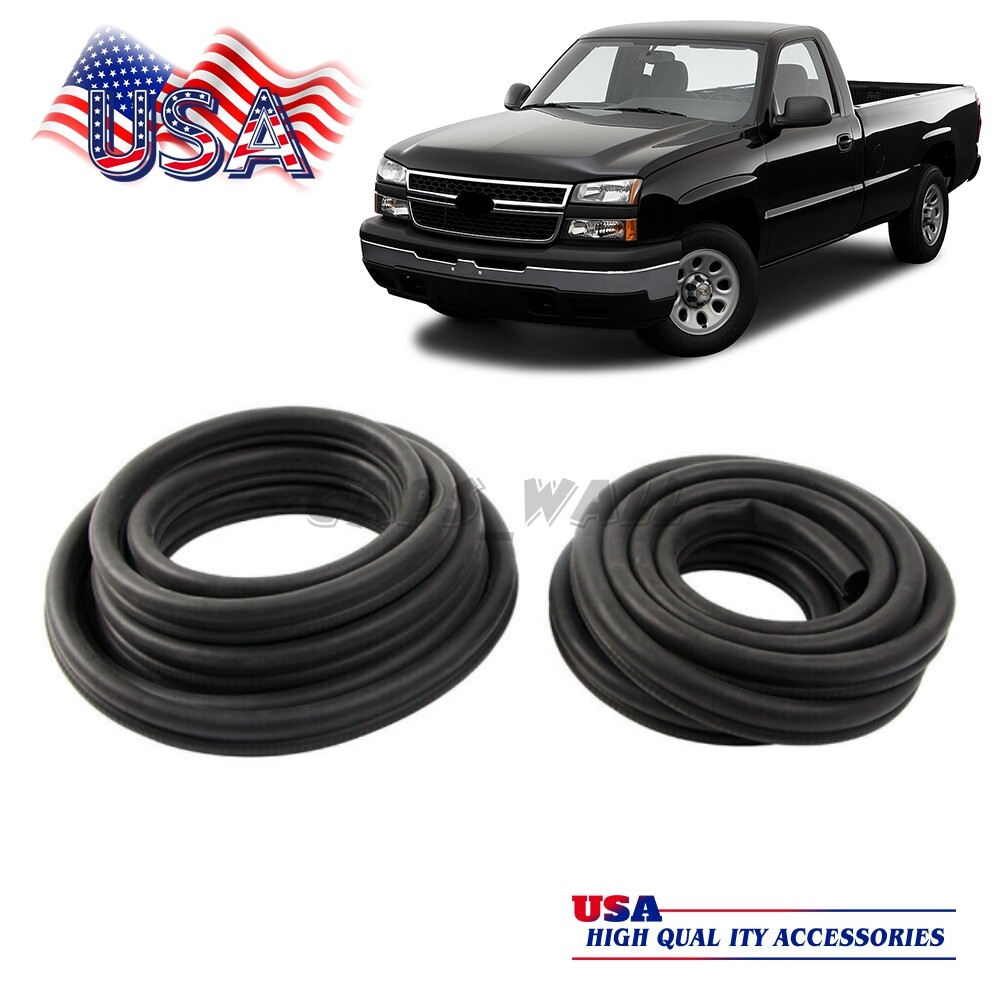2 Front Body Mounted Door Weatherstrip Seal For Sierra Silverado Tahoe 1999-2006