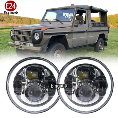 E24-Nummer 7 Zoll 12V 24V LED Scheinwerfer für G-Klasse 250 GD Wolf W460 W461