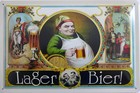 Schild Blechschild 20x30cm - Lager Bier Brauerei Werbung vintage retro