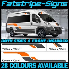 3m MOTORHOME GRAPHICS STICKERS STRIPES CAMPER VAN MOTORHOME FIAT PEUGEOT RELAY