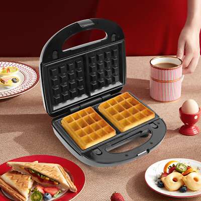 3 in 1 Sandwichmaker Sandwichtoaster Waffeleisen Sandwich Kontaktgrill 750W