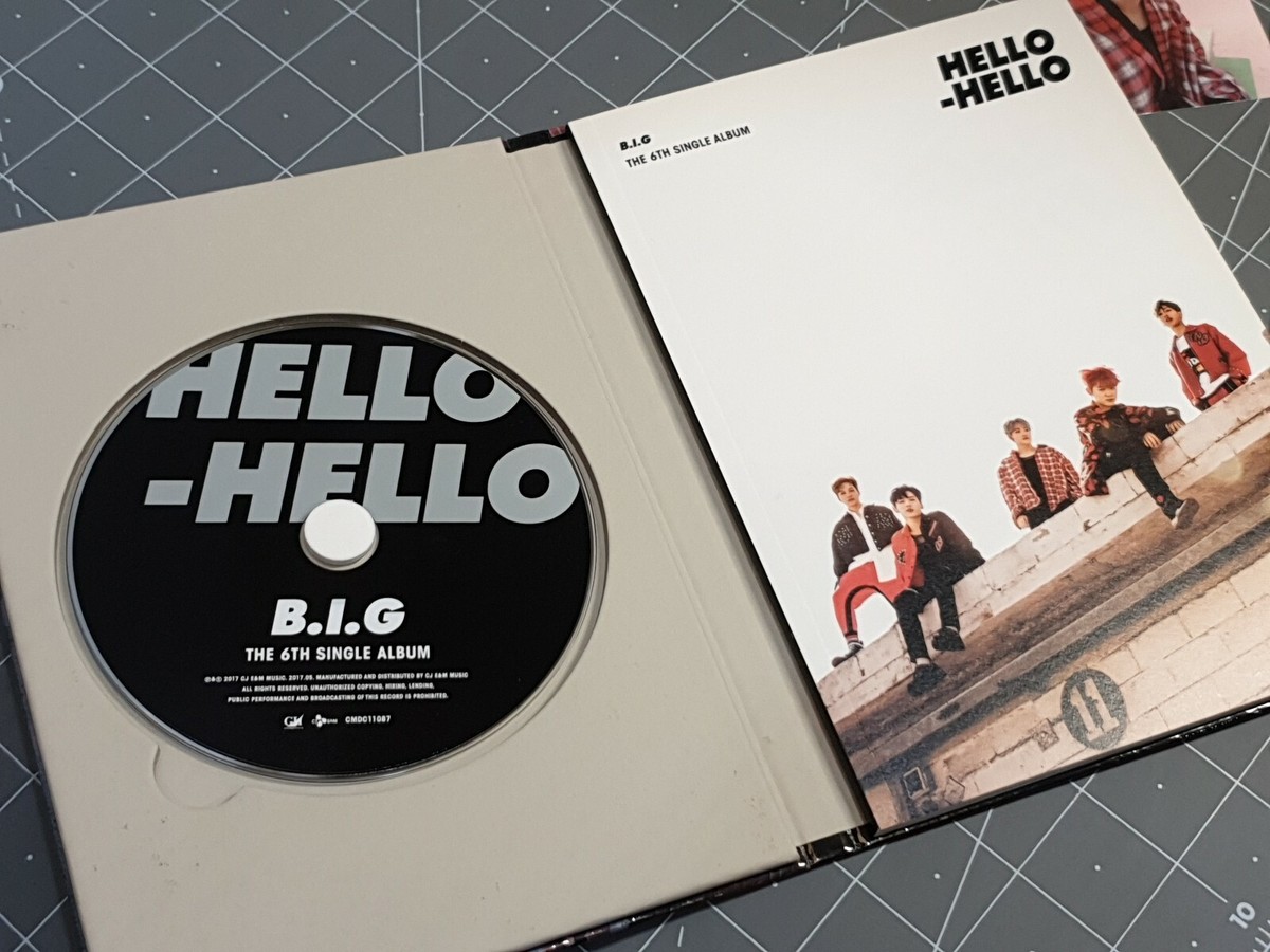 K-POP・アジア B.I.G THE 6TH SINGLE ALBUM HELLO-HELLO Hello - Hello B.I.G 6th Album 2017 CD Album & Photocard | eBay UK