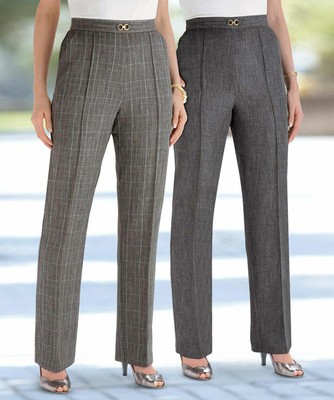 Damart Pack of 2 Snaffle Trousers Grey 