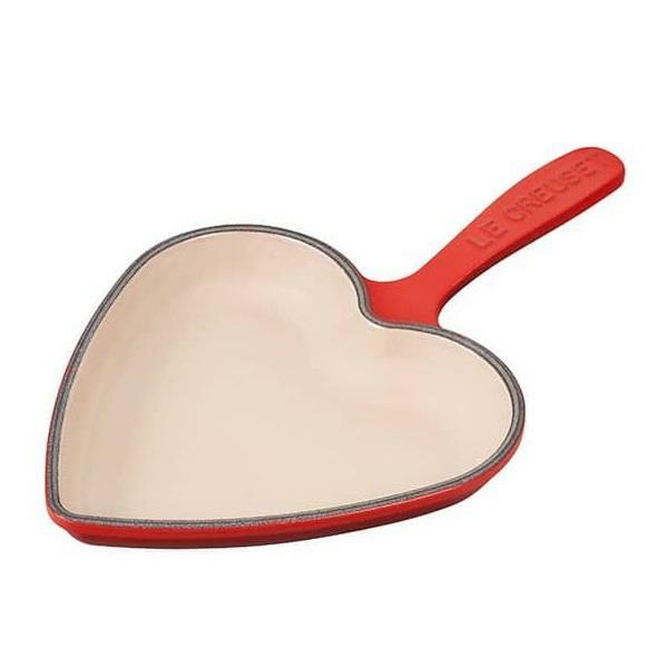 Le Creuset Cast Iron Heart Skillet 6 1/2” Cerise Red Cherry New In Box