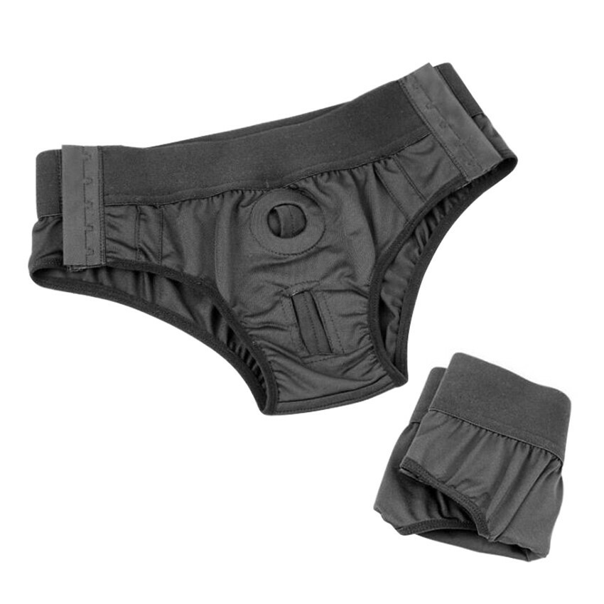 Strap-On Unterwäsche Harness – Boxershorts Aus 95% Baumwolle/5% Spandex, Mit Ring, Für Damen & Herren