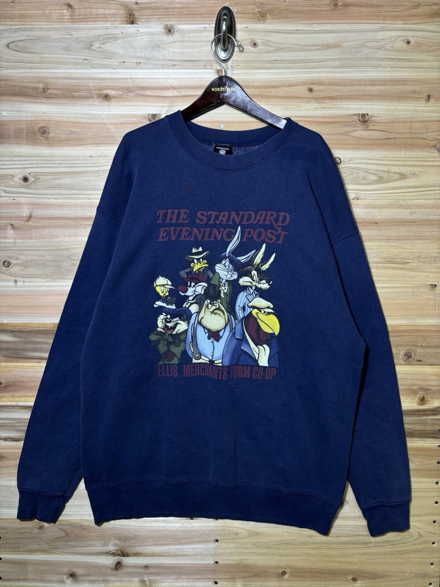 Vintage 90s Warner Bros Looney Tunes Crewneck Sweatshirt Sz XL Taz