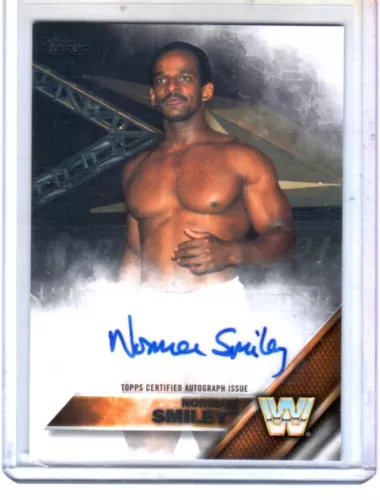 WWE Norman Smiley 2016 Topps Then Now Forever Authentic Autograph Card SN 25/99