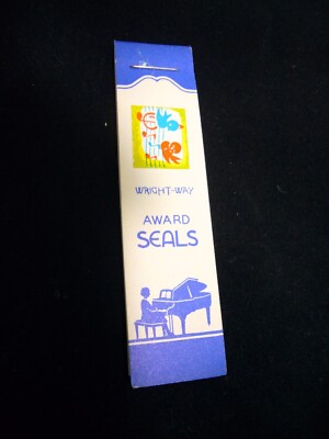 Vintage Music WRIGHT WAY Award Seals Paper ephemera Teaching Piano Birds Notes