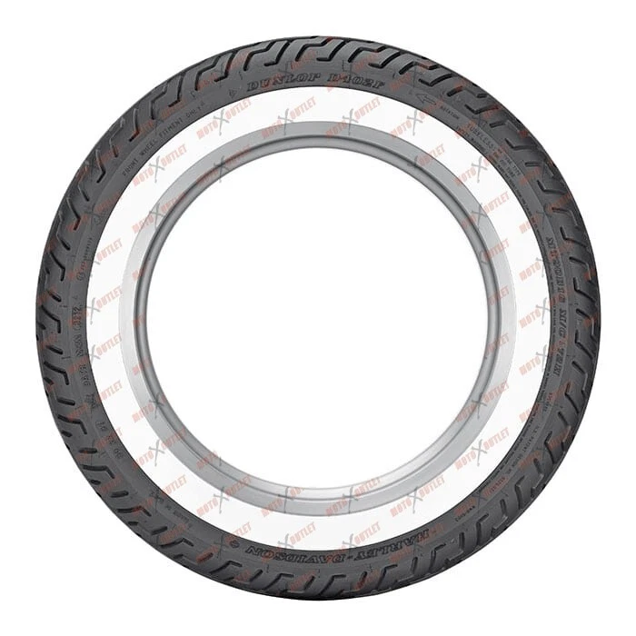 Neumático trasero Dunlop D402 MT90B16 ancho blanco pared Harley 45006807 Foto 2 de 4