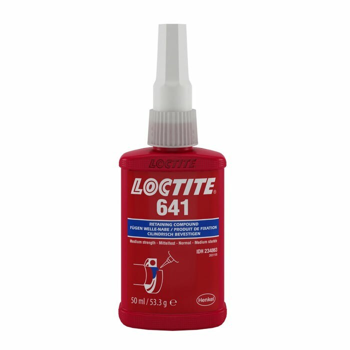 Loctite 641 fixation de précision pour ajustement glissant et logement de roulement
