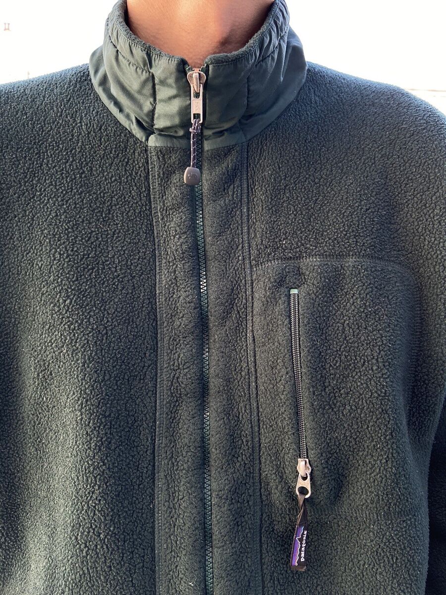 Patagonia Synchilla Vintage Retro Fleece Hunter Green Made Patagonia Synchilla Vintage Retro Fleece Hunter Green Made