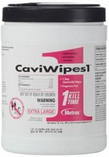  1-Pack Metrex CaviWipes1 Germicidal Disinfectant Wipes 9"x12" X-Large 13-5150