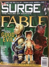 Surge Magazine The Pulse of Gaming - Fable Cover (2004) - Are You Good or Evil?