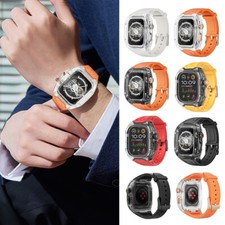 For Apple Watch Band Bumper Case  Strap Iwatch 9 8 7 6 5 4 Ultra 2/1 44/45/49m  