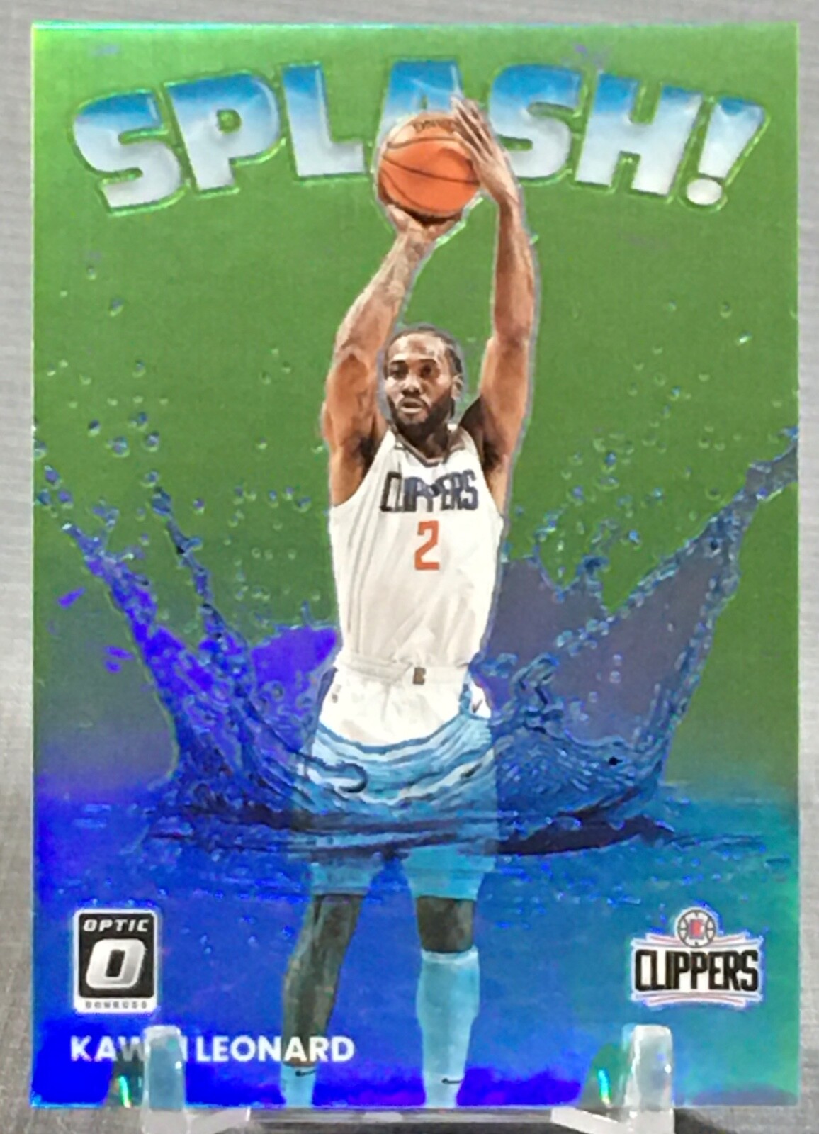 Kawhi Leonard 2022-23 Donruss Optic NBA Splash Lime Green 118 /149 Clippers