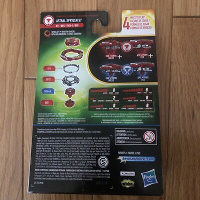 BEYBLADE Burst Quaddrive Astral Spryzen S7 with Launcher | eBay