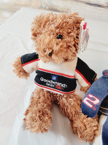 3 Nascar Dale Earnhardt Sr & Jr. Teem Rusty Wallace Speed Bears Beanie Plush Toy - Picture 3 of 12