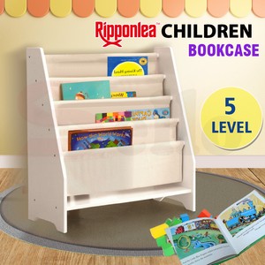 Kids Bookcase Canvas Book Magazine Shelf Display