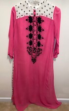 Pakistani Shalwar Kamiz Pret Embroidered Chiffon Shirt/ Dress Size Small
