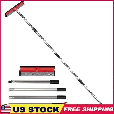17inch Window Squeegee 2 in 1 Glass Cleaner Durable Multi Use Home Auto