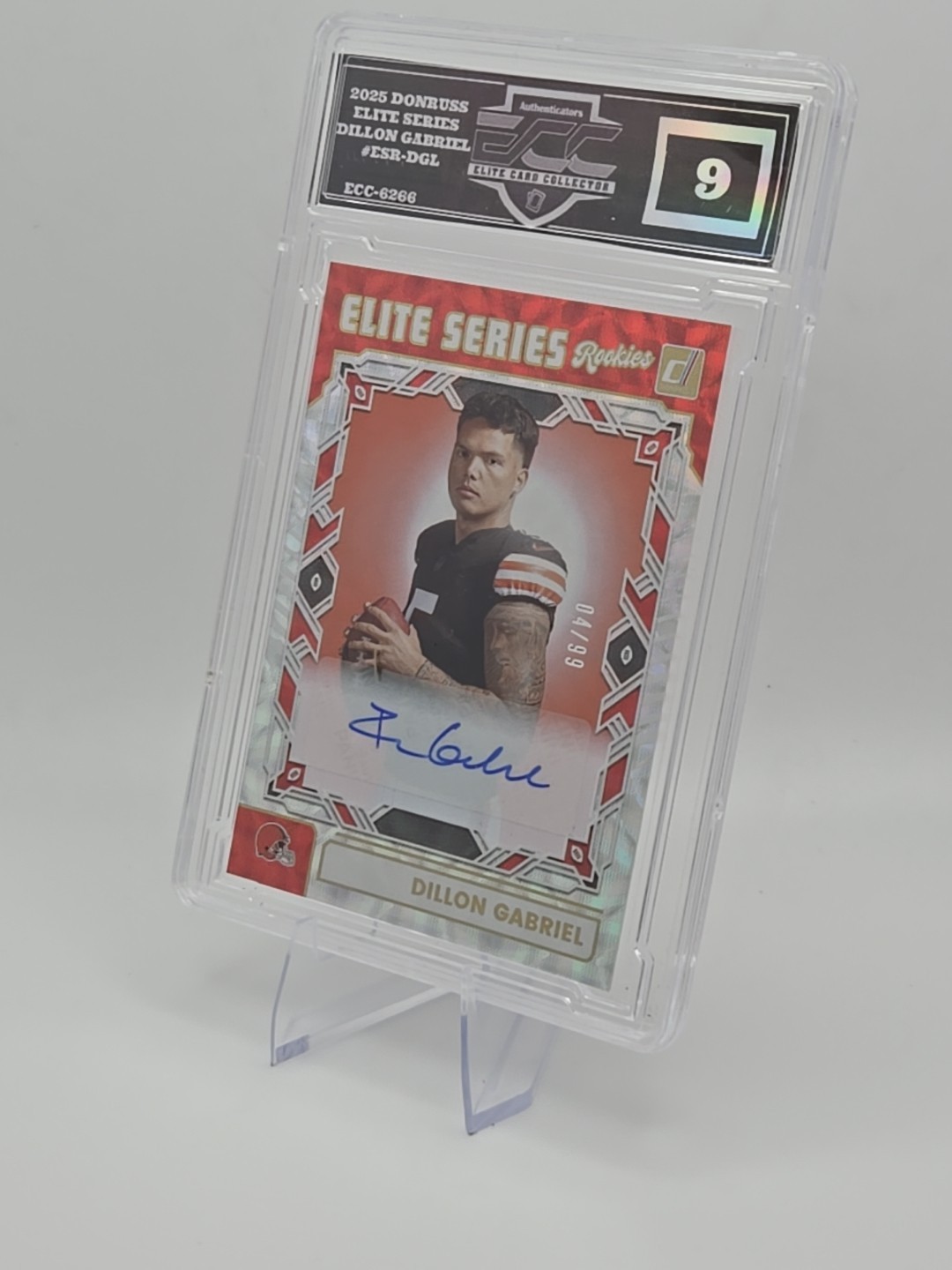 2025 Donruss DILLON GABRIEL Elite Series Rookies Auto /99 SP MINT 9!🔥4 On Print