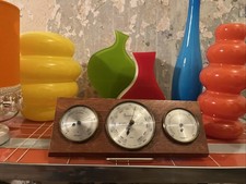 Barometer/ Thermometer/ Hygrometer -Fischer DDR / Vintage Midcentury 60er Jahre 