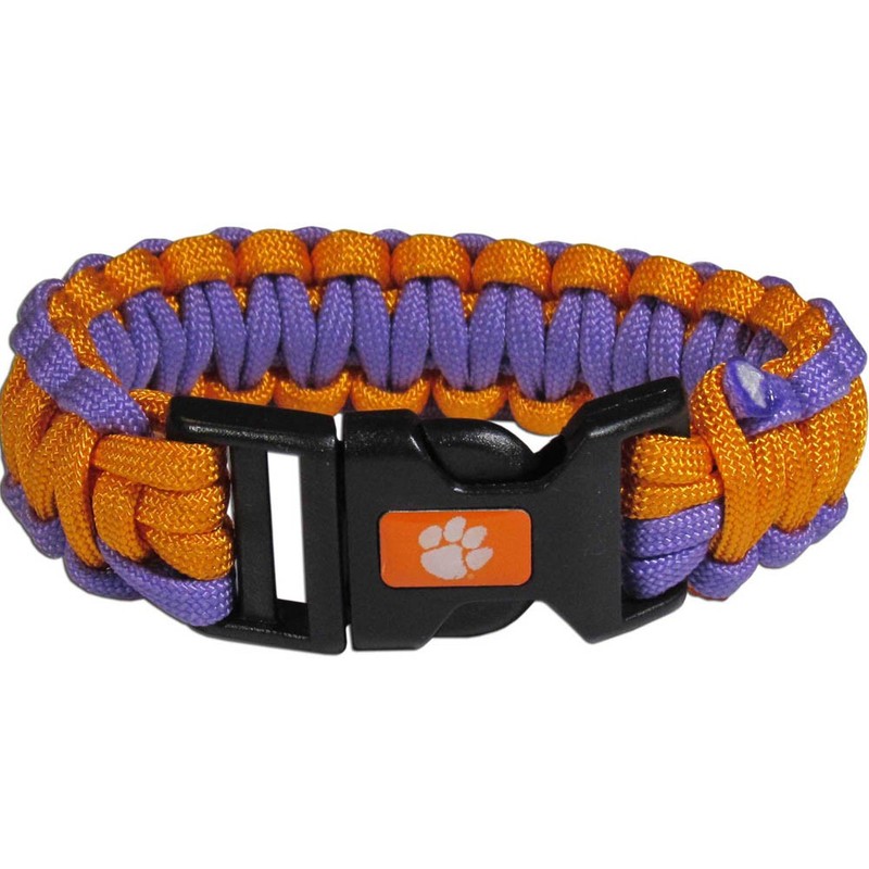 NCAA Clemson Tigers Paracord Survival Bracelet