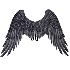 Alodidae Black Angel Wings Costume Halloween Party Cosplay Accessories