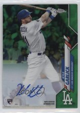 2020 Topps Chrome Rookie Auto Green Refractor 4/99 Kyle Garlick #RA-KG Auto wo3