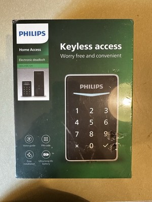 Philips Keyless Entry Door Lock Fingerprint Access Elctronic Deadbolt SEALED!