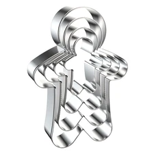 New Gingerbread Man Cookie Cutters Shapes Set for Christmas Baking with Assorted