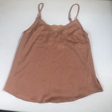 Y2K Babydoll Cami Pink Medium Satin Lace Balletcore Coquette Romantic Soft Girl
