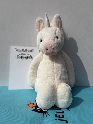 Jellycat Original Medium Bashful Unicorn Plush/Stuffed Animal Approx. 13  Tall