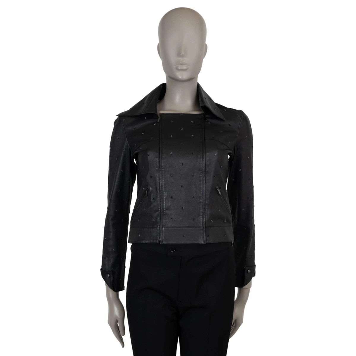 CHANEL Leather Outer Shell Black Coats, Jackets & Vests for Women