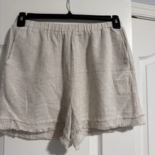 Grade And Gather linen blended shorts Small