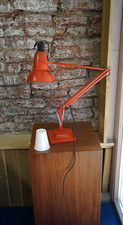Vintage 1940's Herbert  Terry & Sons Anglepoise 1227 Desk Lamp in Cherry Red.