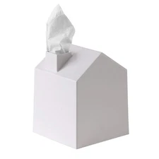 Umbra Casa Tissue Box Cover - Adorable House Shaped Square Tissue Box Holder for