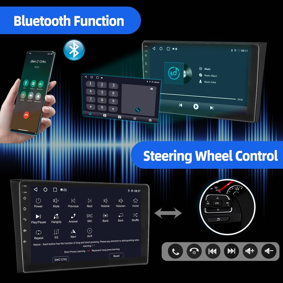 Autoradio Android 14 Pour Honda Accord 7ème Génération (2002-2007) | Écran 10.1" 2 Din | CarPlay/Android Auto Sans Fil | GPS | 6Go RAM + 128Go ROM - 6