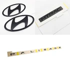 Front Rear Logo Black High glossy Emblem (Fits: 26 Hyundai The All New Palisade)