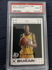 2006 Topps Kevin Durant Rookie Card **2 of 14** - PSA Gem Mint 10 - Low Pop RC. rookie card picture