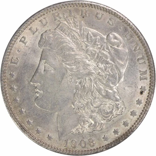 1903 Morgan Silver Dollar AU Slider Uncertified #481