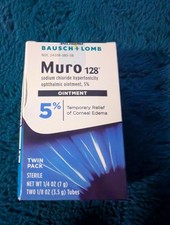 Bausch  Lomb Muro 128 5 Sodium Chloride Ophthalmic Ointment Twin Pack 01/26