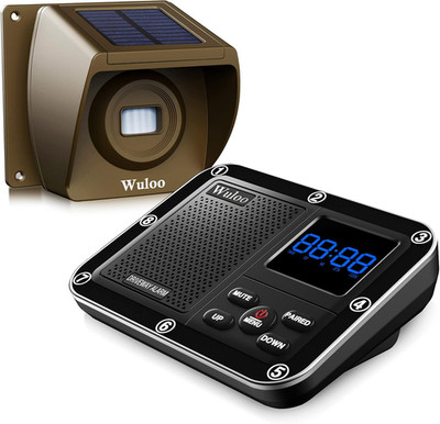 Solar Driveway Alarm Wireless outside 1800Ft Range, Outdoor Motion Sensor
