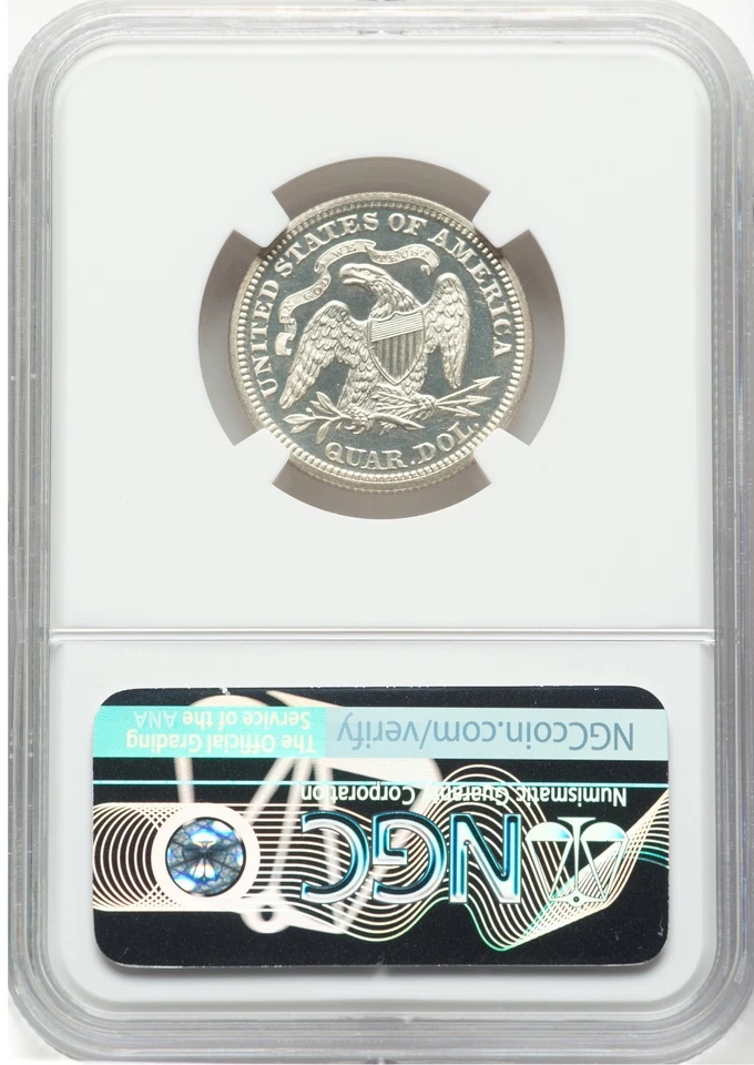 1873 25C Quarter Dollar No Arrows Close 3  PR66 Cameo Conditionally Rare 💎 - Image 2 of 4