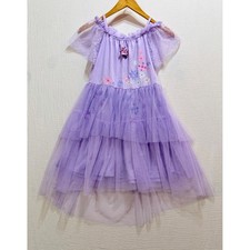 Disney Encanto Isabela Purple Tulle High-Low Dress Girls L 10/12 Costume Fairy