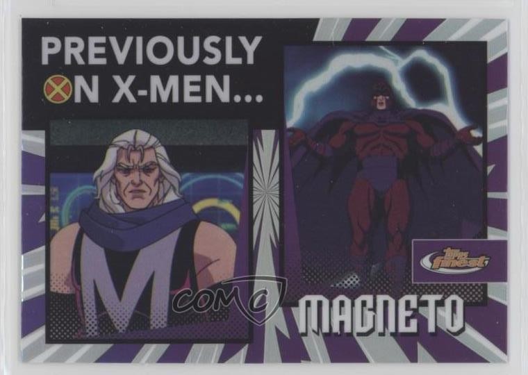 2025 Topps Finest X-Men '97 Previously On X-Men Magneto #PO-1 1fw3