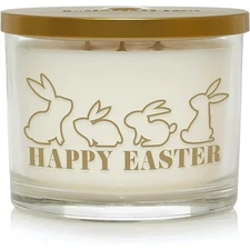 Chesapeake Bay HAPPY EASTER 11 Oz / 3 Wick Strawberry Milk & Cookies Candle