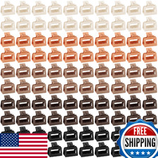 XunYee 100 Pcs Hair Claw Clips Bulk Large Square Jaw Headwear Clips Set for Wome